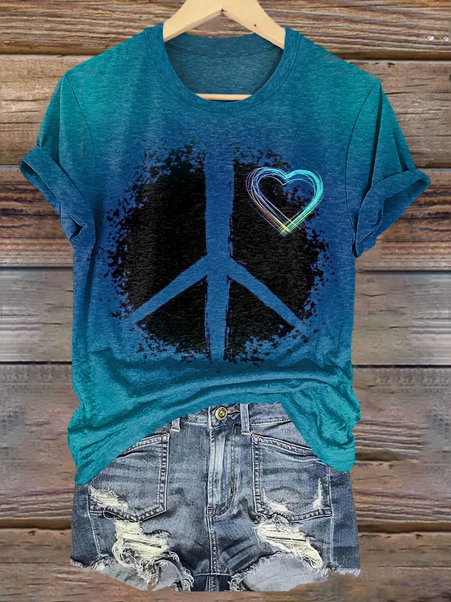 Women's Hippie Art Print Pocket Cotton Dress Women's Hippie Art Print Pocket Cotton Dress