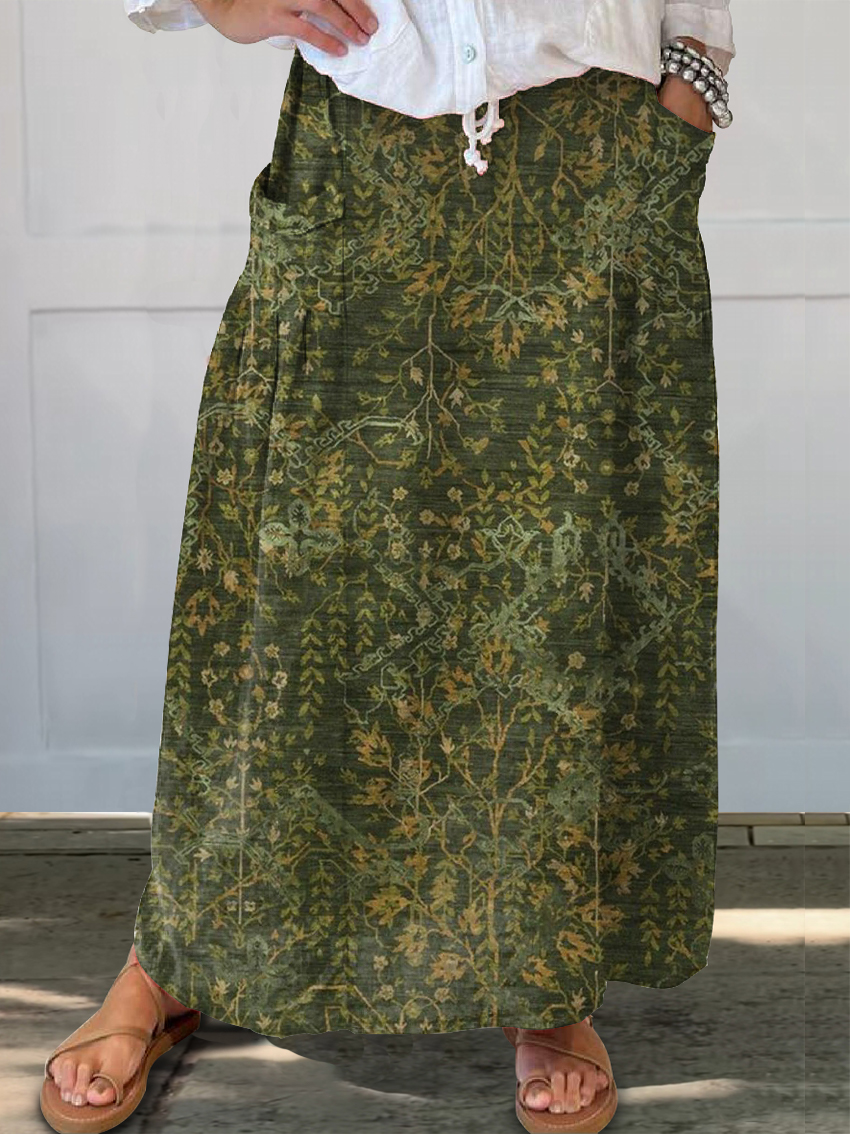 Women's Art Painting Hippie Print Skirt