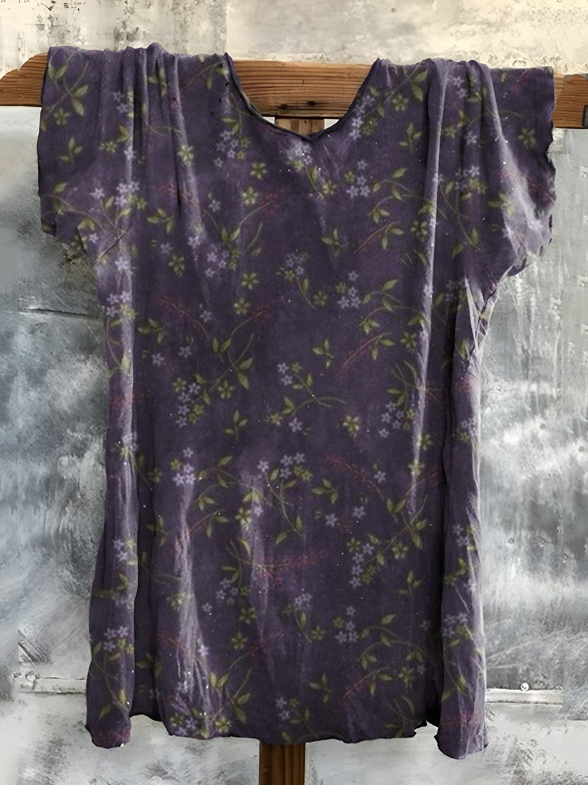 Women's Vintage Floral Art Print Pocket Cotton Dress Women's Vintage Floral Art Print Pocket Cotton Dress