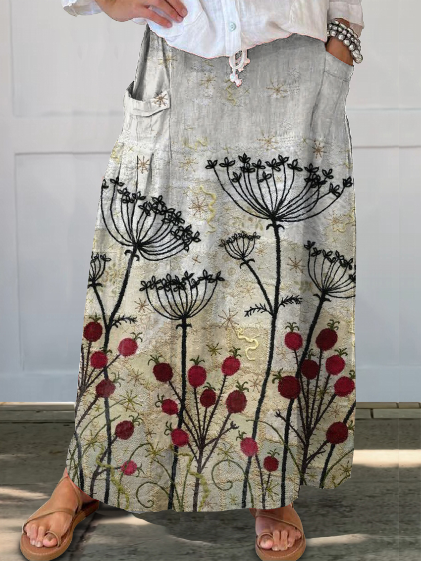 Women's Art Painting Hippie Print Skirt
