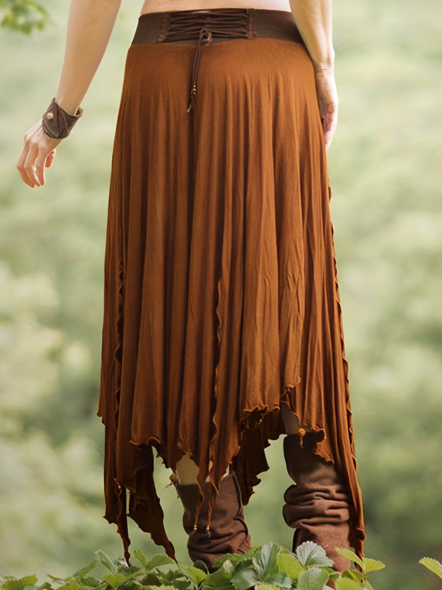Women's Western Retro Cowhide Color Art Design Skirt Women's Western Retro Cowhide Color Art Design Skirt