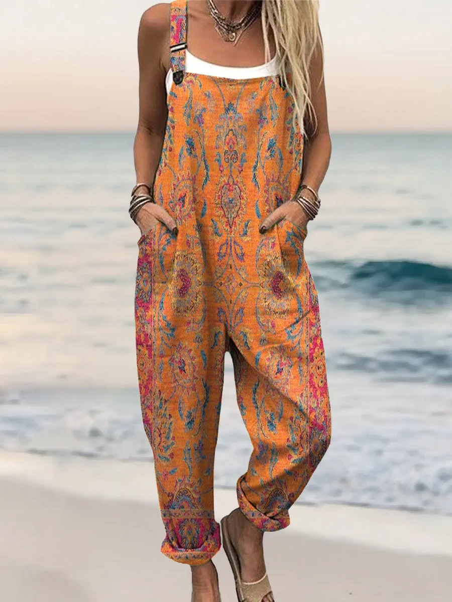 Women's Retro Ethnic Totem Art Pattern Print Casual Cotton And Linen Shirt Women's Retro Ethnic Totem Art Pattern Print Casual Cotton And Linen Shirt